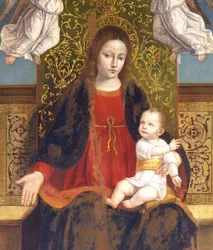 Madonna och barn, detalj