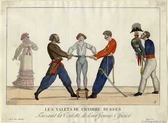 Toalett av en ung rysk officer, ca. 1815