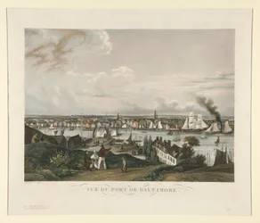 Utsikt över hamnen i Baltimore