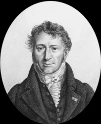 Edouard Bignon, deputerad i departementet Eure (Normandie) (gravyr)