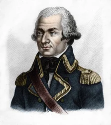 General Dumouriez.Charles François du Périer, dit du Périer du Mourier sedan Dumouriez franska generalen (1739 till 1823).- i Porträtt av franska generaler efter fransmännens segrar och erövringar. Graverad av Ambroise Tardieu 1818. Stella Collec