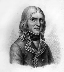 Jean Etienne-mästerskapen (1762 till 1800) - i porträtt av de franska generalerna efter fransmännens segrar och erövringar. Graverad av Ambroise Tardieu 1818. Stella Collection.