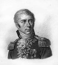 porträtt av General Honore Vial.1776-1813.- i ""Porträtt av franska generaler efter fransmännens segrar och erövringar"". Graverad av Ambroise Tardieu 1818. Stella Collection.