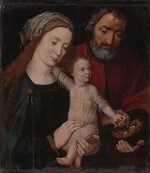 Den heliga familjen, 1525-1530.
