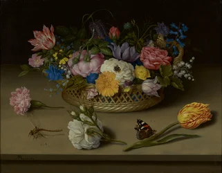 Stillleben med blommor
