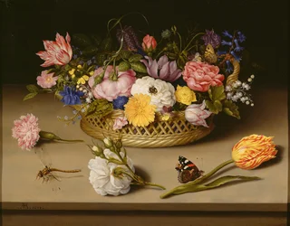 Stilleben med blommor, 1614