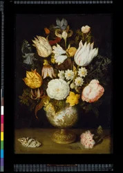 En vas med blommor, ca 1609 (olja på koppar)