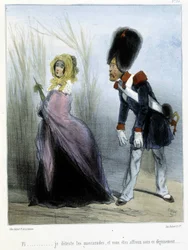Karikatyr - i "" Madeleines"" av Cham, v.1870-1880