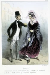Generositet - i "" Madeleines"" av Cham, v.1870-1880