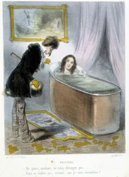 Politesse - i "" Madeleines"" av Cham, v.1870-1880