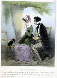 Vem tror du att jag är? - i "" Madeleines"" av Cham, v.1870-1880
