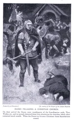 Danskar plundrar en kristen kyrka, 1920-talet