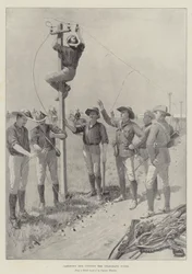 Jamesons män klipper Telegraph-ledningarna