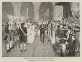 Det kungliga bröllopet i Berlin, Fackeldans på det kungliga slottet