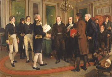Undertecknandet av Gentfördraget, julafton, 1814, 1914.