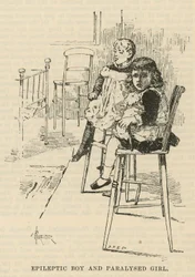 West End Hospital for Paralysis and Epilepsy, Welbeck Street, London: Epileptisk pojke och förlamad flicka