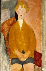 Pojke i korta byxor, ca 1918 (olja på duk)