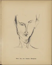 Porträtt av Hans Arp 1886-1966, 1916.