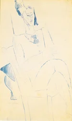 Porträtt av Jean Cocteau, ca. 1916