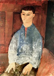 Porträtt av Moise Kisling Seduto