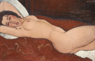 Liggande naken, 1917