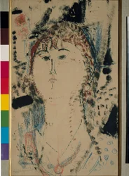 Rosa Porprina målning av Amedeo Modigliani