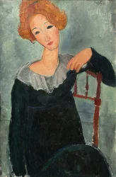 Rödhårig kvinna. 1917