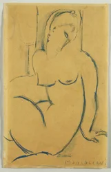 Sittande kvinna, 1914