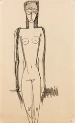 Stående naken; Nu debout, c.1910-1911