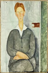 Ung man med rött hår, 1919