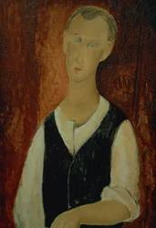 Ung man med svart väst, 1912