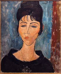 Ung kvinna med hänge (porträtt av Béatrice Hastings)