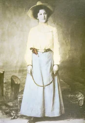 Anna Webb från Kansas, ca 1880 (s/v foto)
