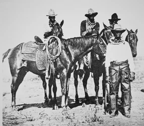 Svarta cowboys i Bonham, Texas, cirka 1890
