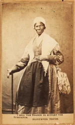 Visitkort av Sojourner Truth, 1864