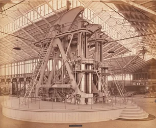 Corliss Engine, Centennial International Exhibition, Philadelphia, 1876 (albumintryck)