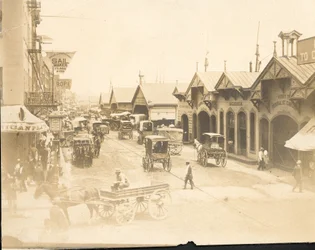 Delaware Avenue, norr om Market Street (albumintryck)