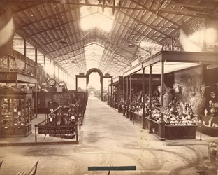 Franska avdelningen, huvudbyggnaden, Centennial International Exhibition, Philadelphia, 1876