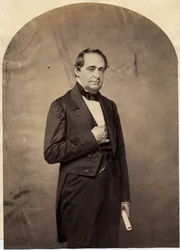 Hannibal Hamlin (1809-91), 15:e vicepresident i USA (salttryckt foto)
