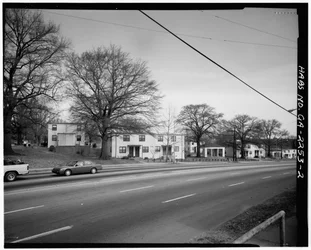 John Hope Homes (allmännyttiga bostäder), avgränsat av Larkin, Dora, Spelman Streets och Lane, Atlanta, Fulton County, GA