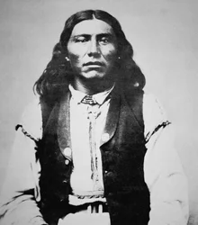 Naiche (d.1874) chef för Chiricahua Apaches i Arizona (s/v foto)