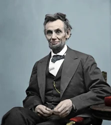 Porträtt av Abraham Lincoln