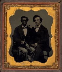 Porträtt av två män,ca. 1860 (foto)