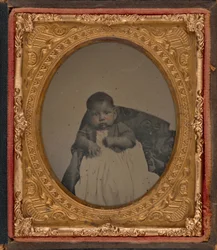 Porträtt av en baby,ca. 1860 (foto)