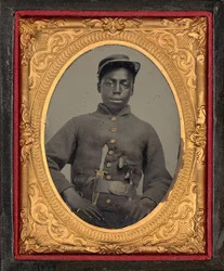 Porträtt av en soldat,ca. 1863 (foto)