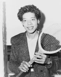 Tennisstjärnan Althea Gibson, USA, 1956