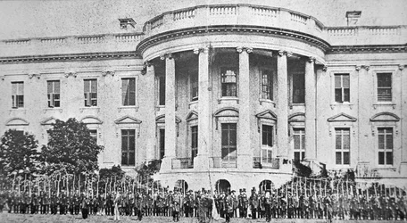 Vita huset, Washington D.C., i början av det amerikanska inbördeskriget