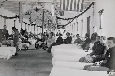 Avdelning på Armory Square Hospital, Washington DC, ca 1865