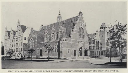 West End Collegiate Church, Dutch Reformed, Seventy-Seventh Street och West End Avenue (s/v foto)