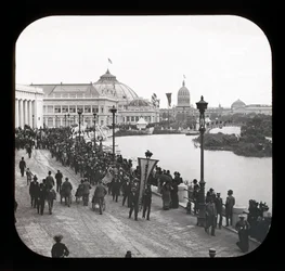 Worlds Columbian Exposition: exteriörvy, Chicago, 1893 (lanternbild)